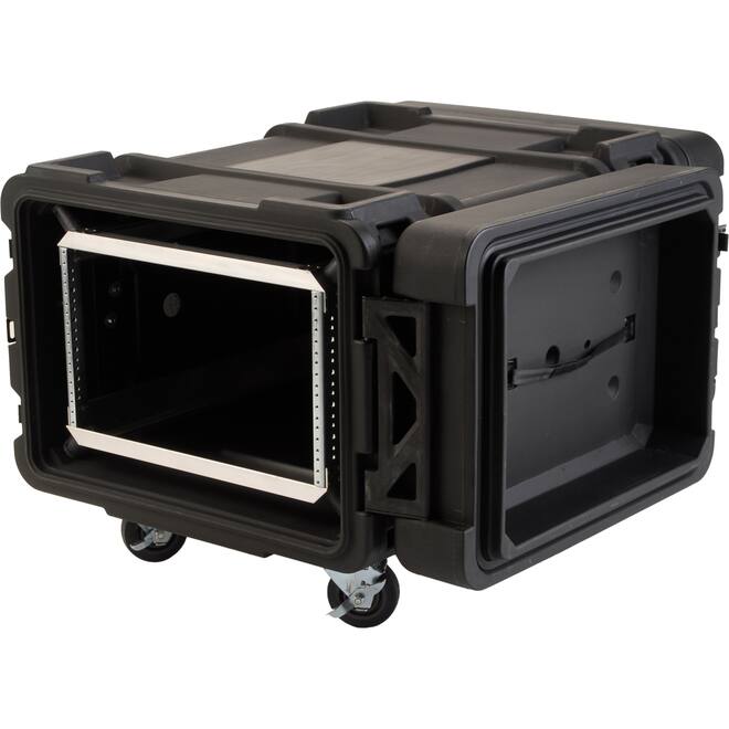 SKB - rSeries - 6U Shock Rack - Zwart - 30-inch diep - met Wielen