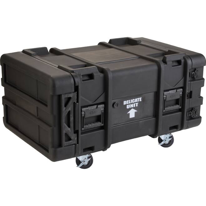 SKB - rSeries - 6U Shock Rack - Zwart - 30-inch diep - met Wielen