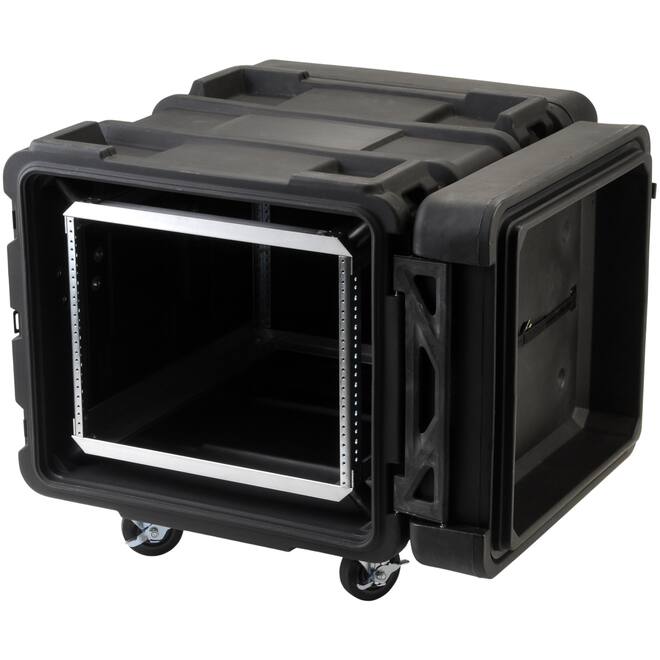 SKB - rSeries - 8U Shock Rack - Zwart - 24-inch diep - met Wielen