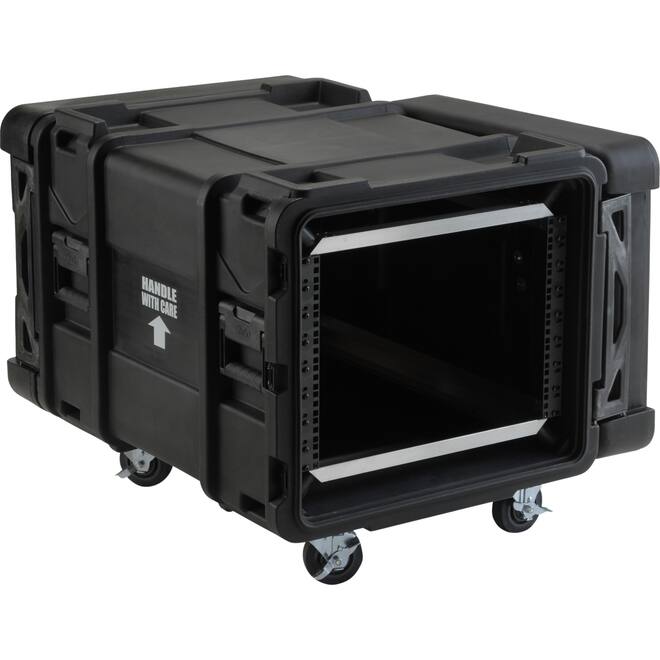 SKB - rSeries - 8U Shock Rack - Zwart - 28-inch diep - met Wielen