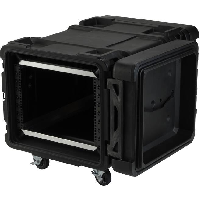 SKB - rSeries - 8U Shock Rack - Zwart - 28-inch diep - met Wielen
