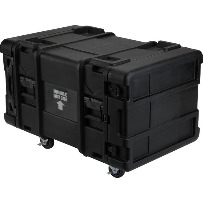 SKB - rSeries - 8U Shock Rack - Zwart - 28-inch diep - met Wielen