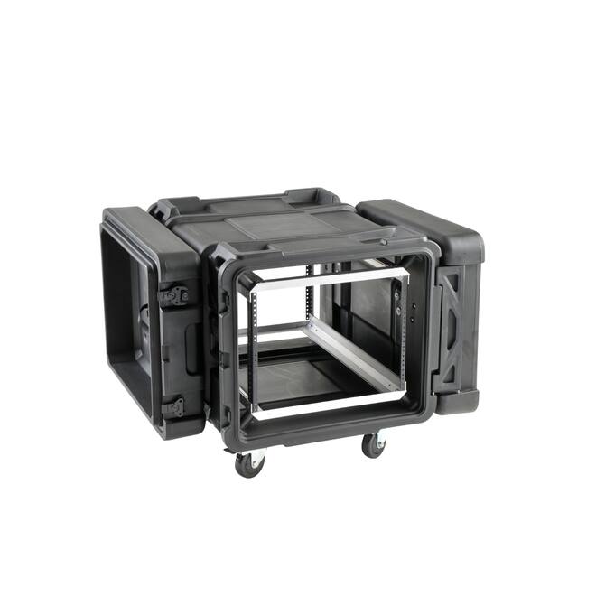 SKB - rSeries - 8U Shock Rack - Zwart - 30-inch diep - met Wielen