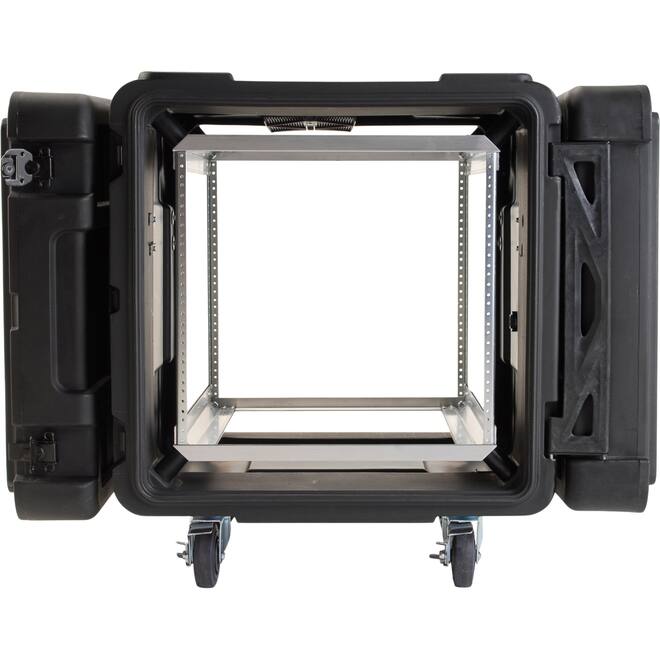 SKB - rSeries - 10U Shock Rack - Zwart - 24-inch diep - met Wielen