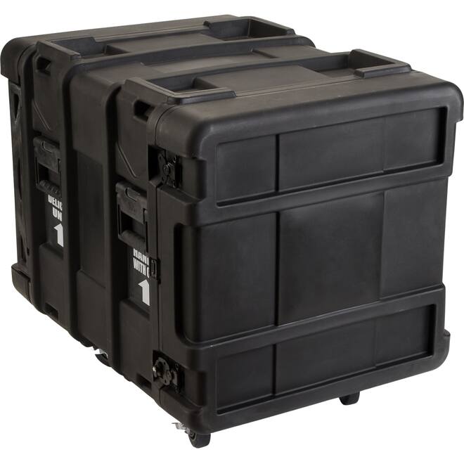 SKB - rSeries - 10U Shock Rack - Zwart - 24-inch diep - met Wielen