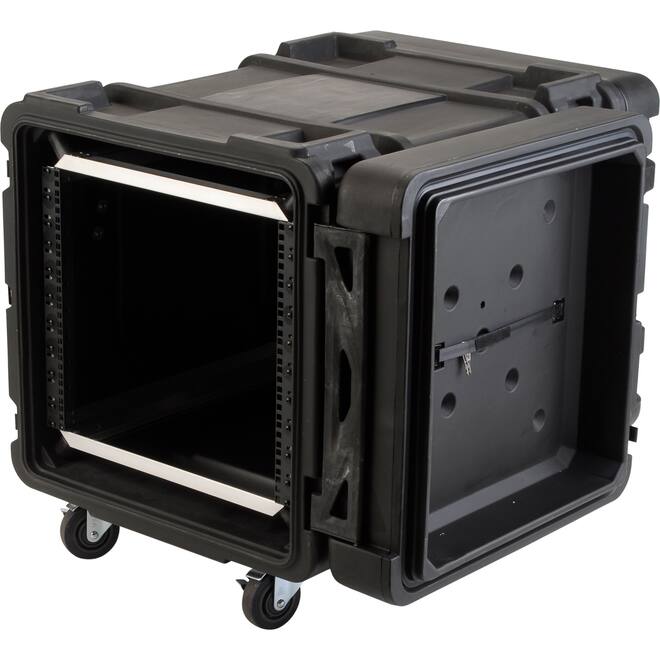 SKB - rSeries - 10U Shock Rack - Zwart - 28-inch diep - met Wielen