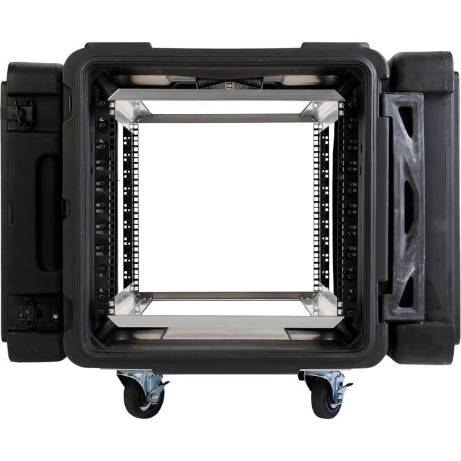 SKB - rSeries - 10U Shock Rack - Zwart - 28-inch diep - met Wielen