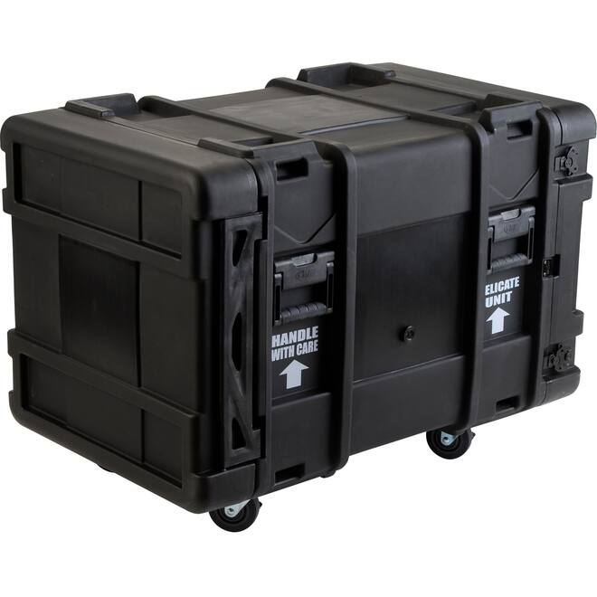 SKB - rSeries - 10U Shock Rack - Zwart - 28-inch diep - met Wielen