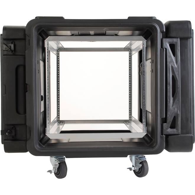 SKB - rSeries - 10U Shock Rack - Zwart - 30-inch diep - met Wielen