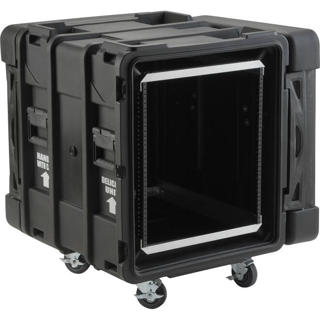 SKB - rSeries - 12U Shock Rack - Zwart - 24-inch diep - met Wielen