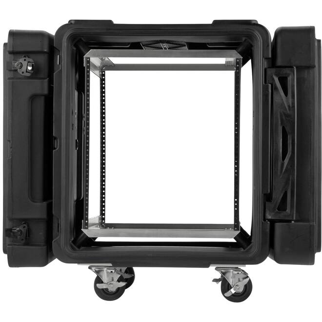 SKB - rSeries - 12U Shock Rack - Zwart - 24-inch diep - met Wielen