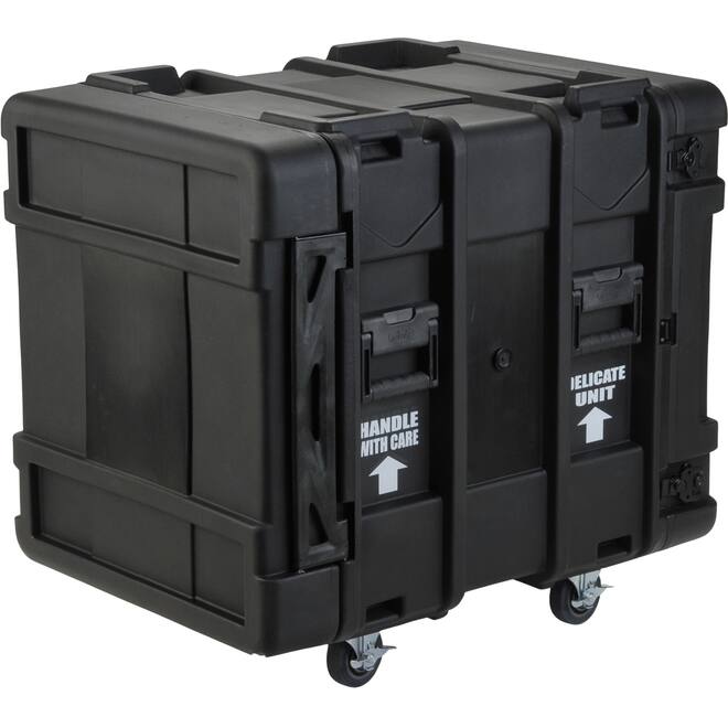 SKB - rSeries - 12U Shock Rack - Zwart - 24-inch diep - met Wielen