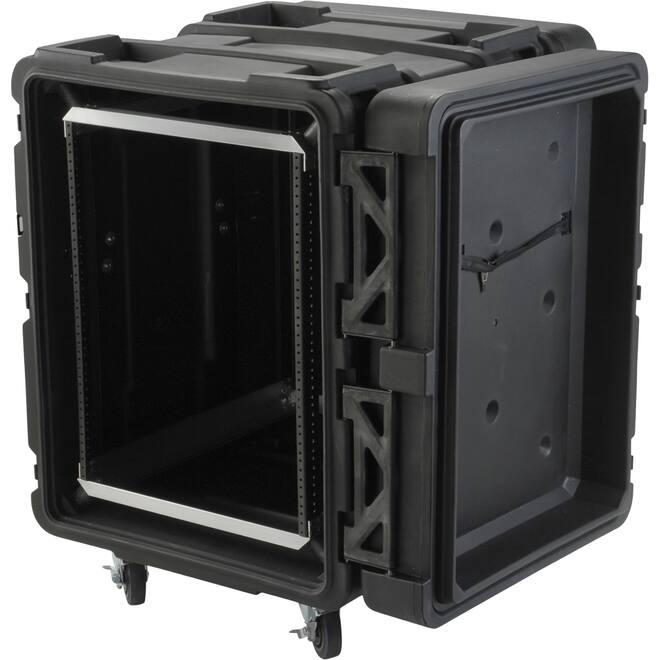 SKB - rSeries - 14U Shock Rack - Zwart - 24-inch diep - met Wielen