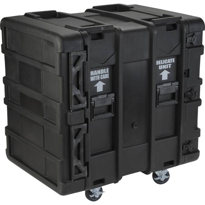 SKB - rSeries - 14U Shock Rack - Zwart - 24-inch diep - met Wielen