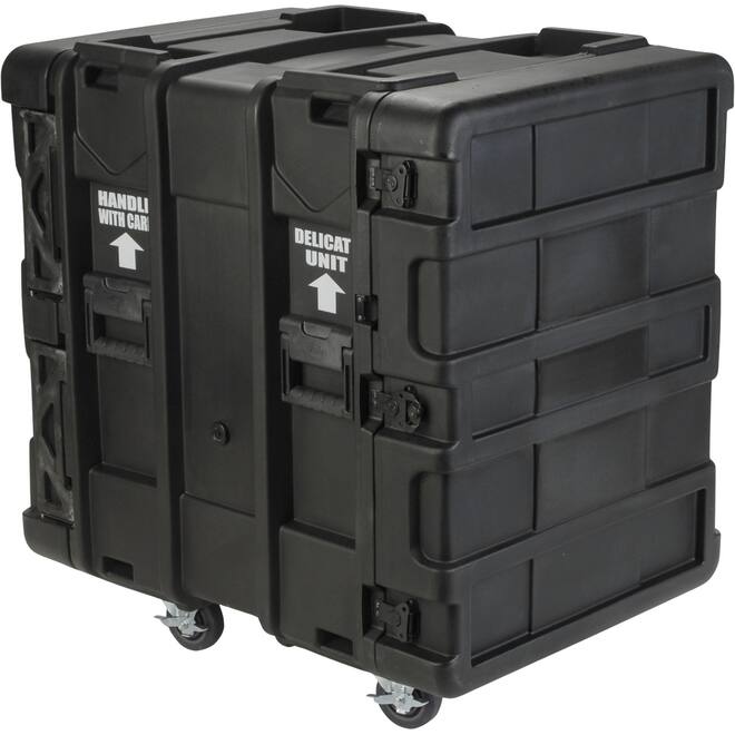 SKB - rSeries - 14U Shock Rack - Zwart - 24-inch diep - met Wielen