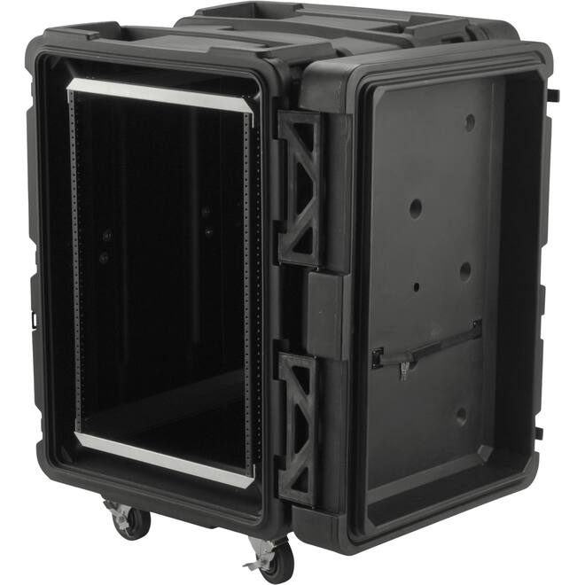 SKB - rSeries - 16U Shock Rack - Zwart - 24-inch diep - met Wielen