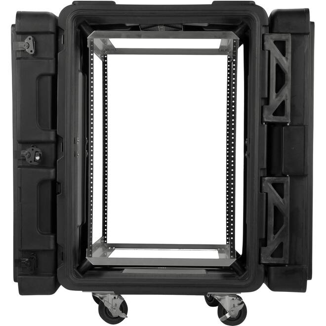 SKB - rSeries - 16U Shock Rack - Zwart - 24-inch diep - met Wielen