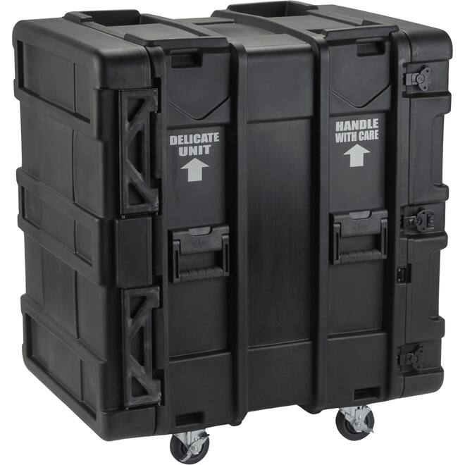 SKB - rSeries - 16U Shock Rack - Zwart - 24-inch diep - met Wielen