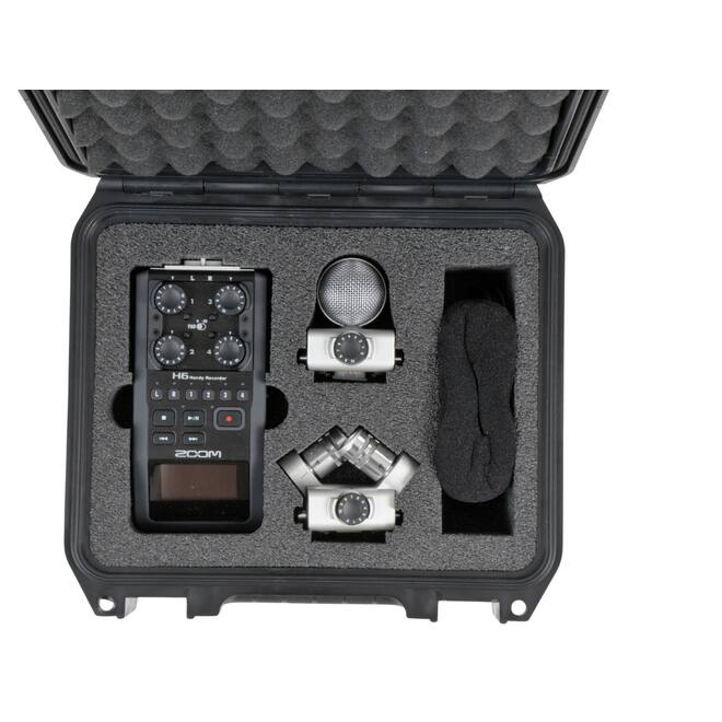 SKB - iSeries 0907-4 - Waterdichte Koffer - Zwart - Zoom H6 Recorder Inlay