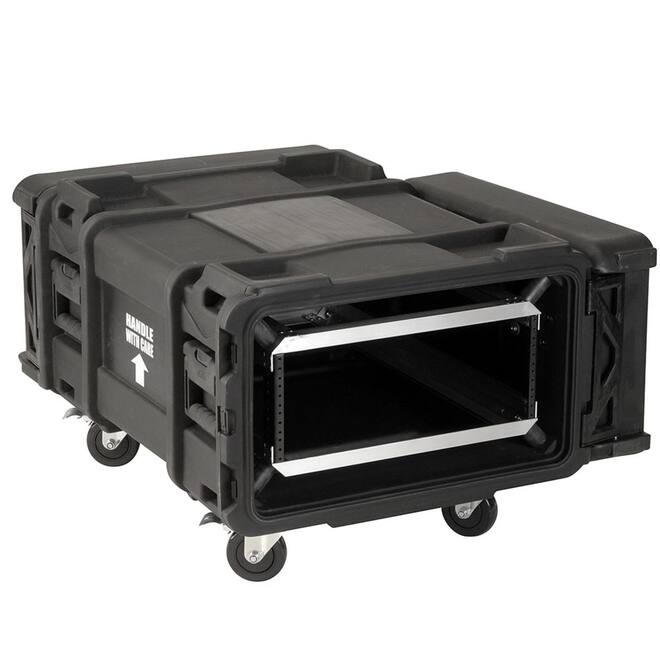 SKB - rSeries - 4U Shock Rack - Groen - 30-inch diep - met Wielen