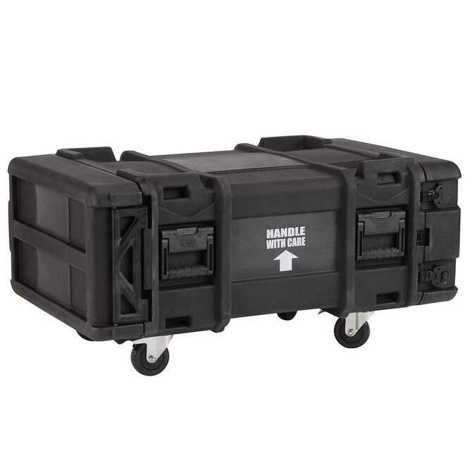 SKB - rSeries - 4U Shock Rack - Groen - 30-inch diep - met Wielen