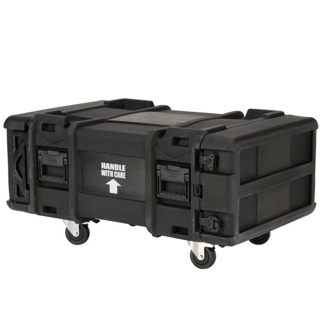 SKB - rSeries - 4U Shock Rack - Groen - 30-inch diep - met Wielen