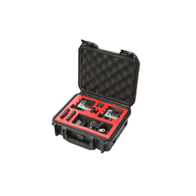 SKB - iSeries - Waterdichte Koffer - Zwart - Dubbele GoPro Inlay