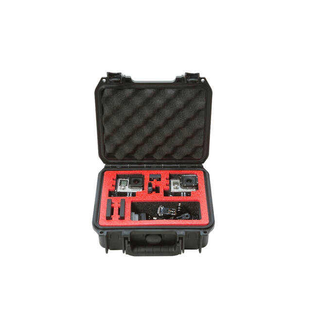 SKB - iSeries - Waterdichte Koffer - Zwart - Dubbele GoPro Inlay