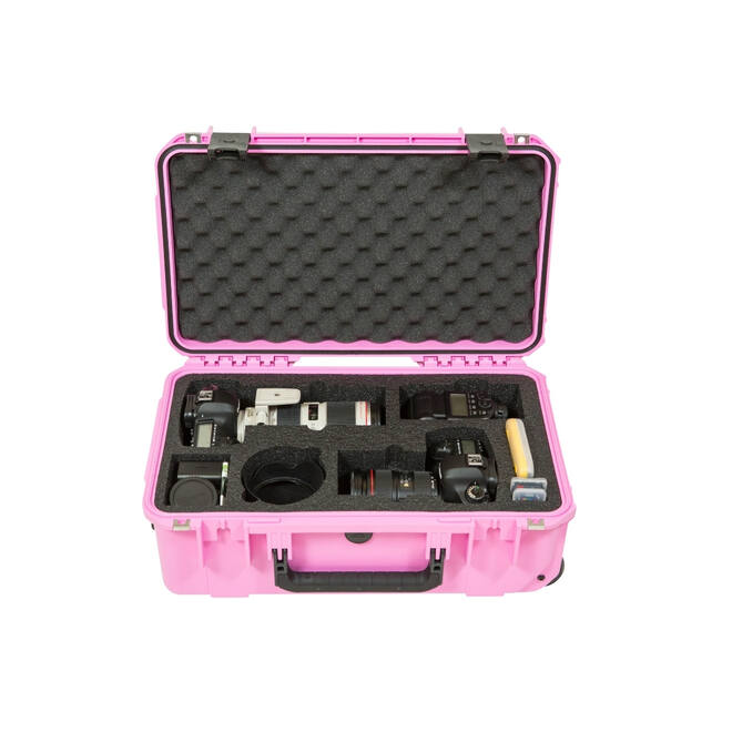 SKB - iSeries - Waterdichte Koffer - Roze - Twee DSLR’s en Twee Lenzen Inlay
