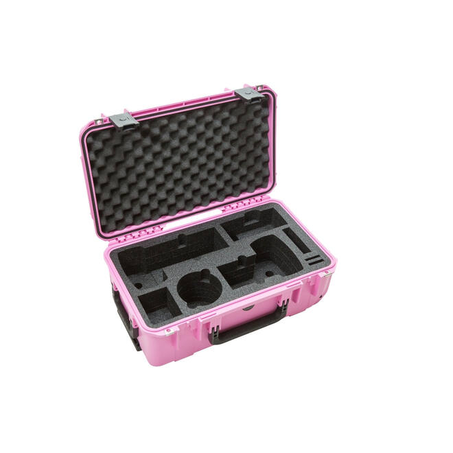 SKB - iSeries - Waterdichte Koffer - Roze - Twee DSLR’s en Twee Lenzen Inlay