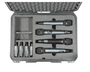 SKB - iSeries 1813-5 - Waterdichte Koffer - Zwart - Vier Draadloze Microfoons Inlay