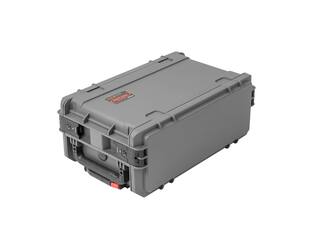 SKB - Donkergrijze 4U - Injectiegegoten 11-inch diepe Rack - met Wielen en Handvat