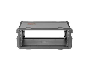 SKB - Donkergrijze 4U - Injectiegegoten 11-inch diepe Rack - met Wielen en Handvat