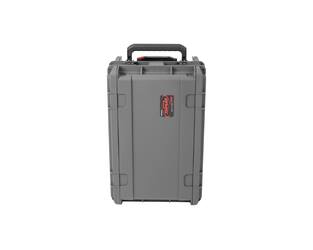 SKB - Donkergrijze 4U - Injectiegegoten 11-inch diepe Rack - met Wielen en Handvat