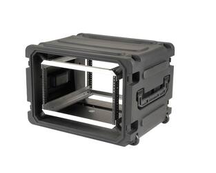 SKB - rSeries - 6U Rijdende Shock Rack - Zwart - 20-inch diep - met Wielen