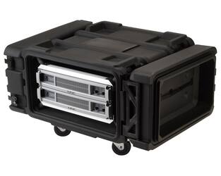 SKB - rSeries - 4U Shock Rack - Zwart - 24-inch diep - met Wielen
