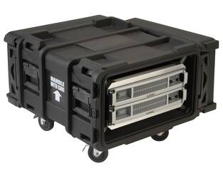 SKB - rSeries - 4U Shock Rack - Zwart - 24-inch diep - met Wielen