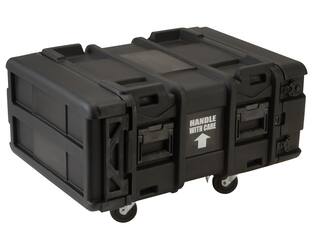 SKB - rSeries - 4U Shock Rack - Zwart - 24-inch diep - met Wielen