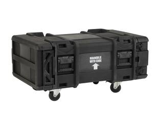 SKB - rSeries - 4U Shock Rack - Zwart - 30-inch diep - met Wielen