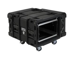 SKB - rSeries - 6U Shock Rack - Zwart - 24-inch diep - met Wielen