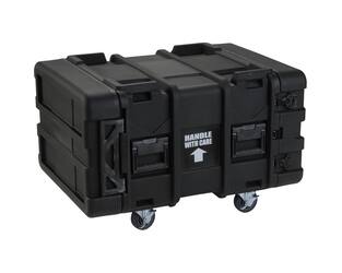 SKB - rSeries - 6U Shock Rack - Zwart - 24-inch diep - met Wielen
