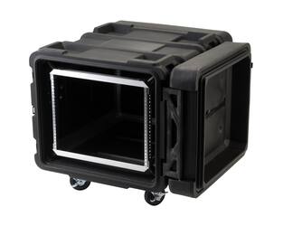 SKB - rSeries - 8U Shock Rack - Zwart - 24-inch diep - met Wielen