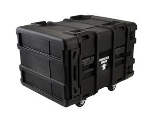 SKB - rSeries - 8U Shock Rack - Zwart - 24-inch diep - met Wielen