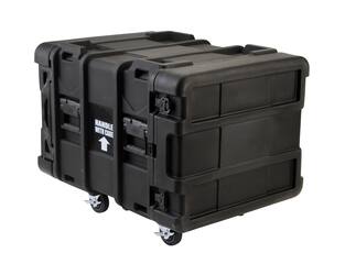 SKB - rSeries - 8U Shock Rack - Zwart - 24-inch diep - met Wielen