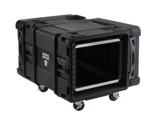 SKB - rSeries - 8U Shock Rack - Zwart - 28-inch diep - met Wielen