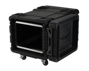 SKB - rSeries - 8U Shock Rack - Zwart - 28-inch diep - met Wielen
