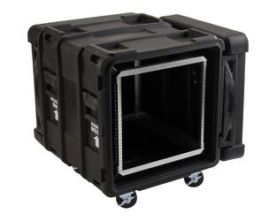 SKB - rSeries - 10U Shock Rack - Zwart - 24-inch diep - met Wielen