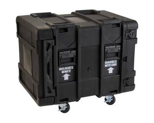 SKB - rSeries - 10U Shock Rack - Zwart - 24-inch diep - met Wielen