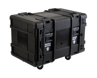 SKB - rSeries - 10U Shock Rack - Zwart - 28-inch diep - met Wielen