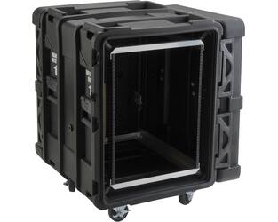 SKB - rSeries - 14U Shock Rack - Zwart - 24-inch diep - met Wielen